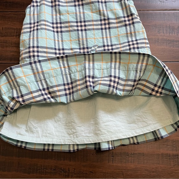 Burberry Mabel Blue Check Cotton Dress - Picture 8 of 13